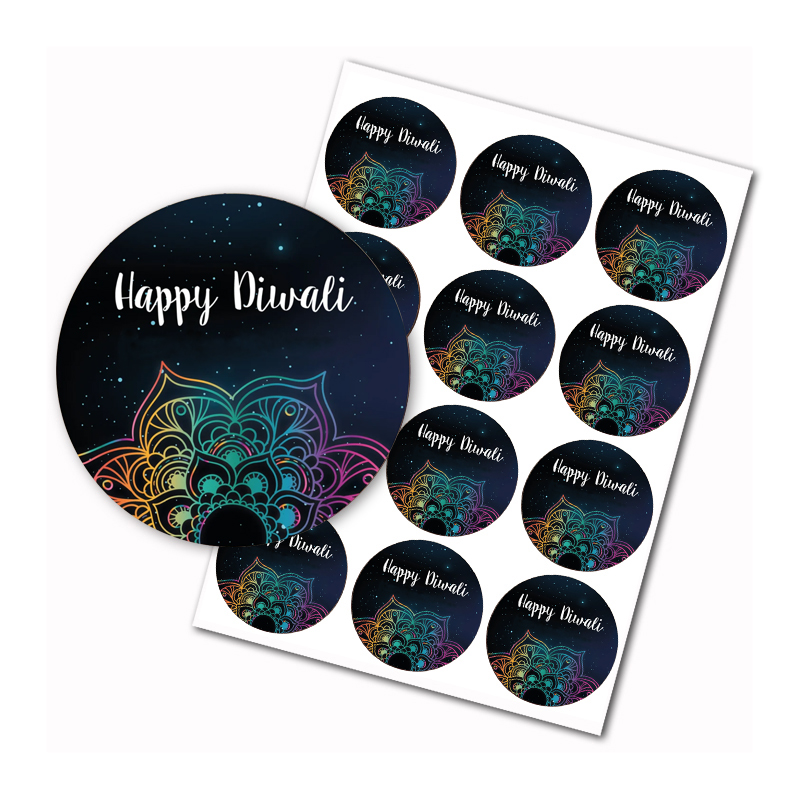 Home Decor Indonesia - Happy Diwali stickers Indian Festival of