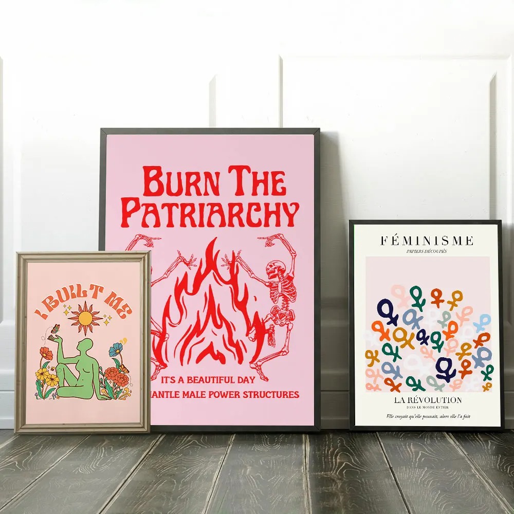 Abstract Feminist Color Letter - Home Decor Y2K review and price