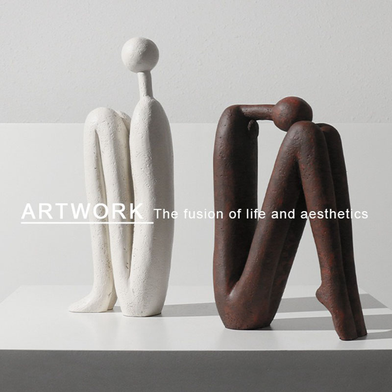 Korean Abstract Art Figure Sta - Home Decor Za review and price