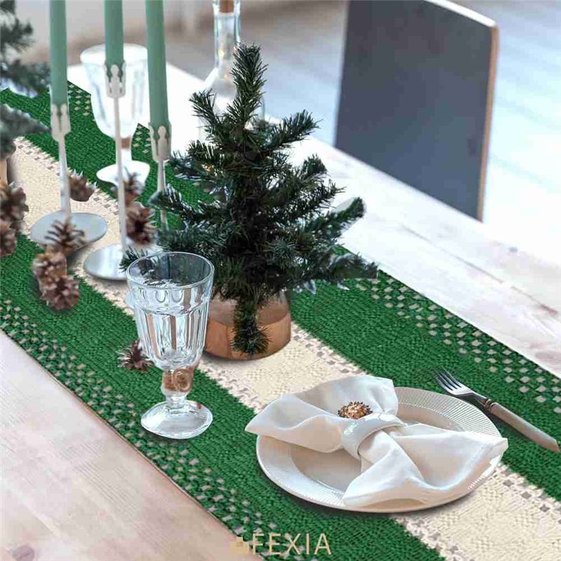 DT15 Boho Farmhouse Table Runn - Linen Table Runner review and price